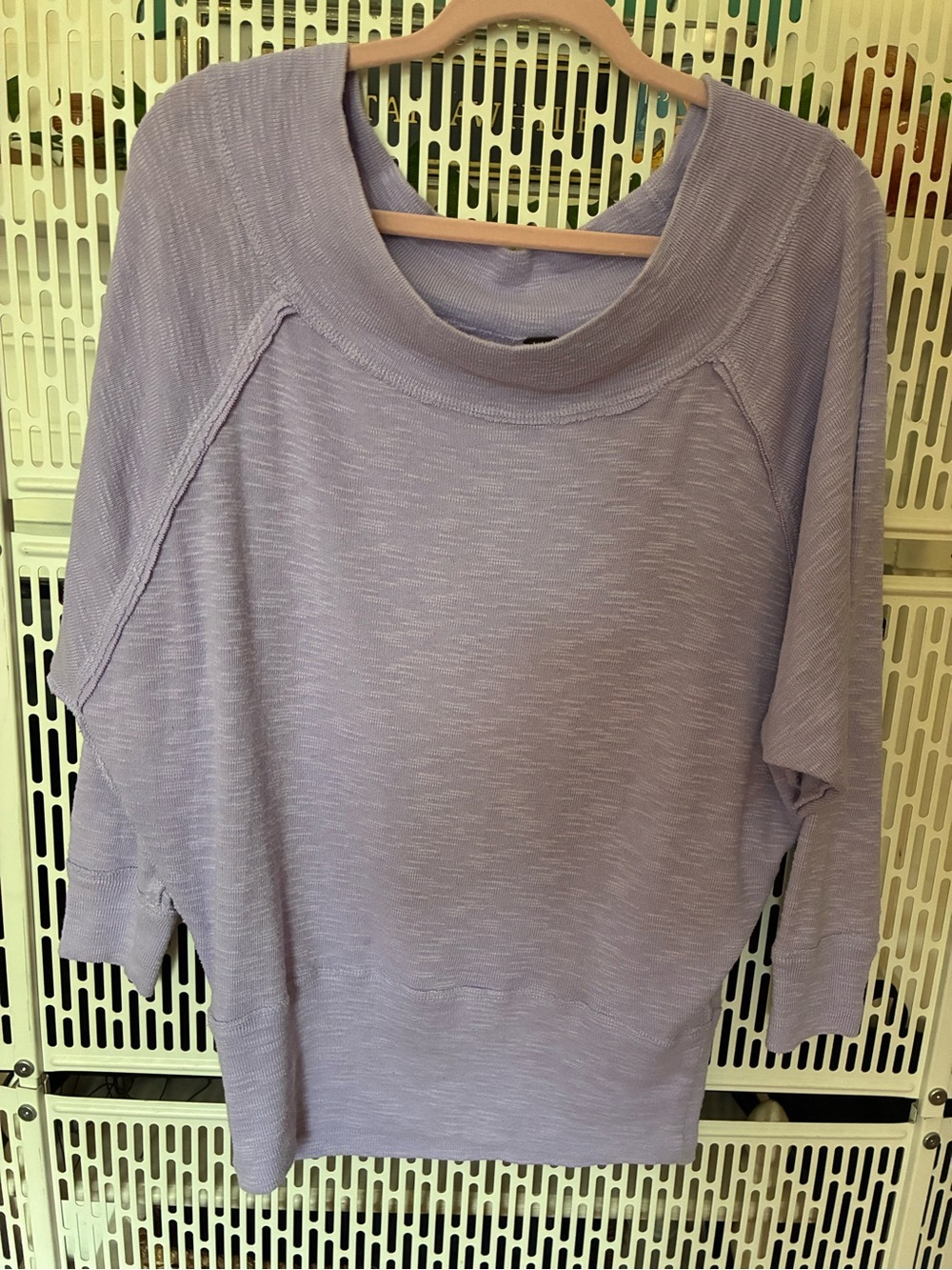 We The Free Lilac Relaxed Pullover Sweatshirt